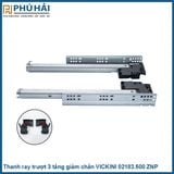  Thanh ray trượt 3 tầng giảm chấn VICKINI 02183 ZNP 