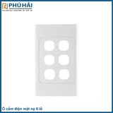  Ổ cắm điện mặt nạ 6 lỗ 