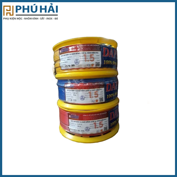  Dây điện đơn DAPHACO 2.5 Màu Đỏ (100M/C) 
