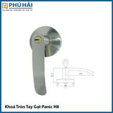  Khoá Tròn Tay Gạt Panic H8 