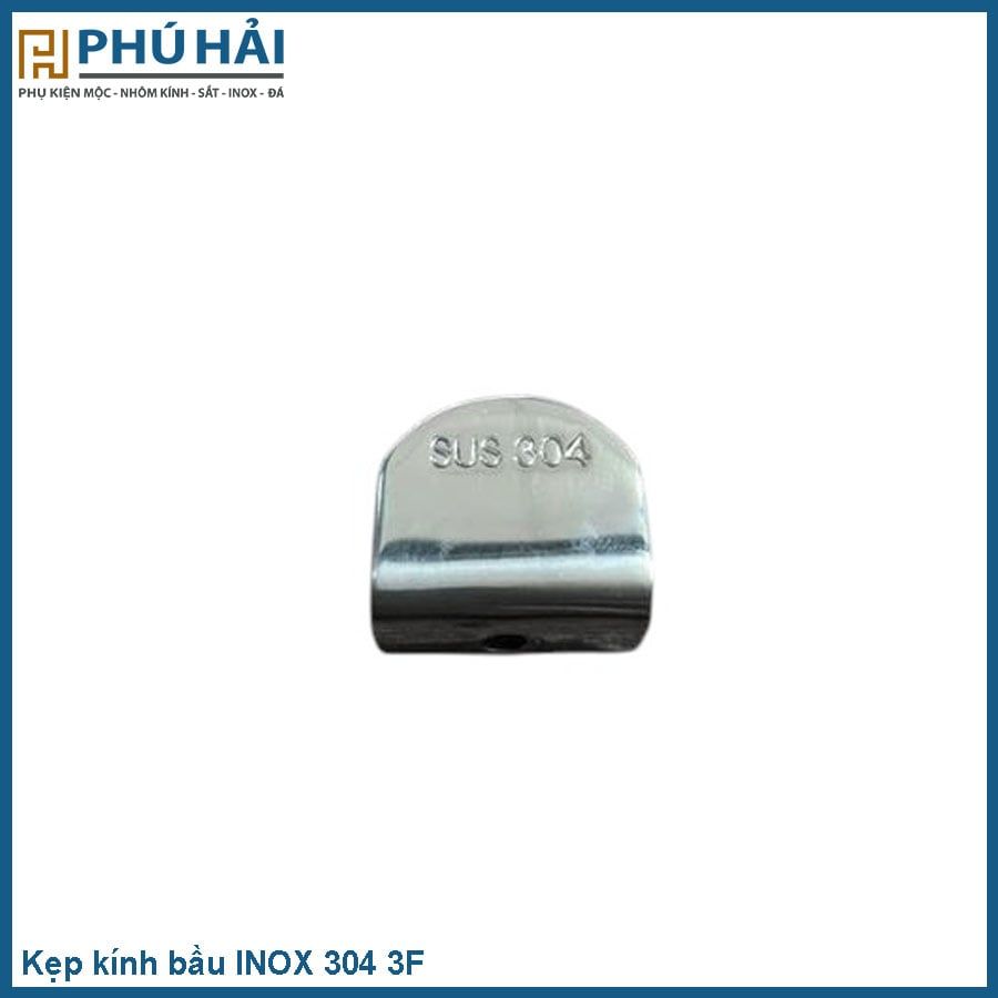  Kẹp kính bầu INOX 304 3F 