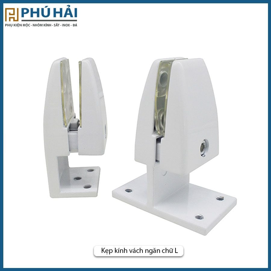  Kẹp kính vách ngăn chữ L 