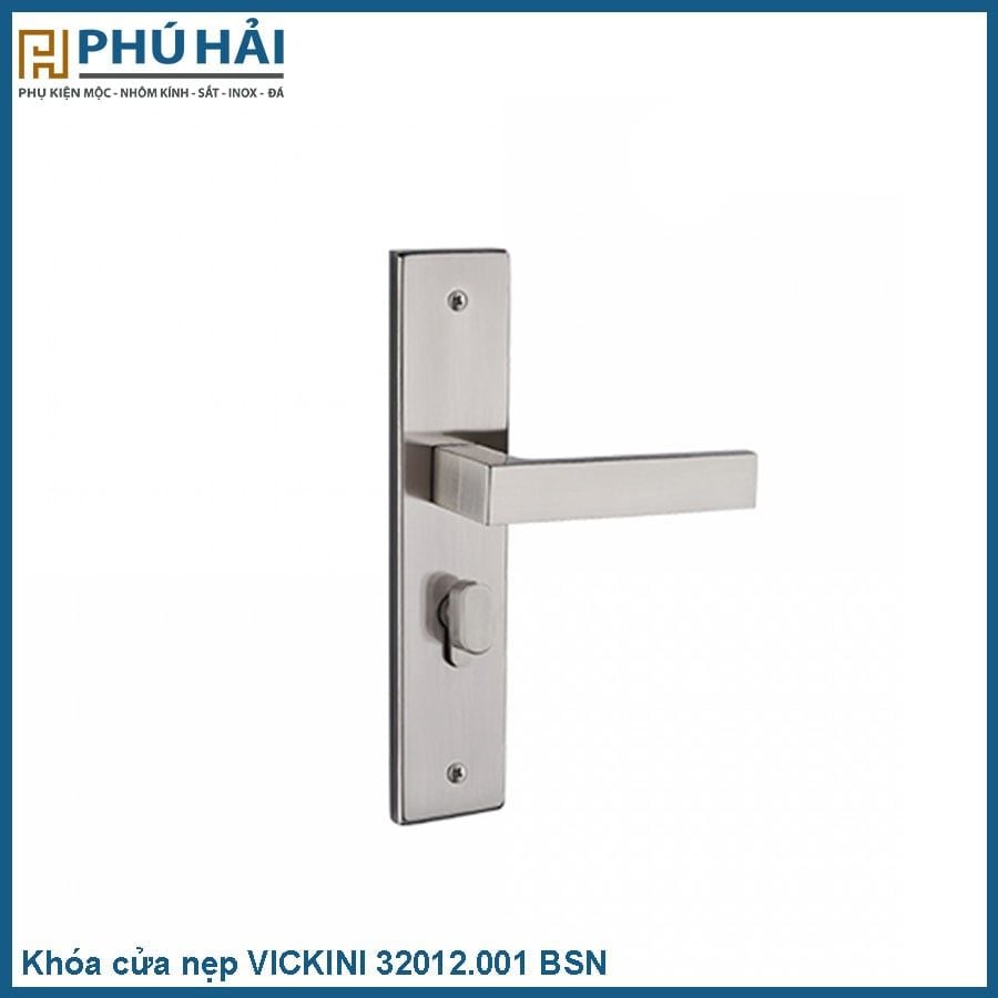  Khóa cửa nẹp VICKINI 32012.001 BSN ken xước bóng, ruột chốt (6 bộ) 
