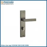  Khóa cửa nẹp VICKINI 33012.002 BSN ken xước bóng, ruột 2 đầu 