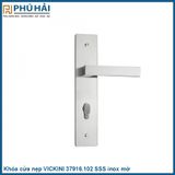  Khóa cửa nẹp VICKINI 37916.102 SSS inox mờ, ruột 2 đầu 