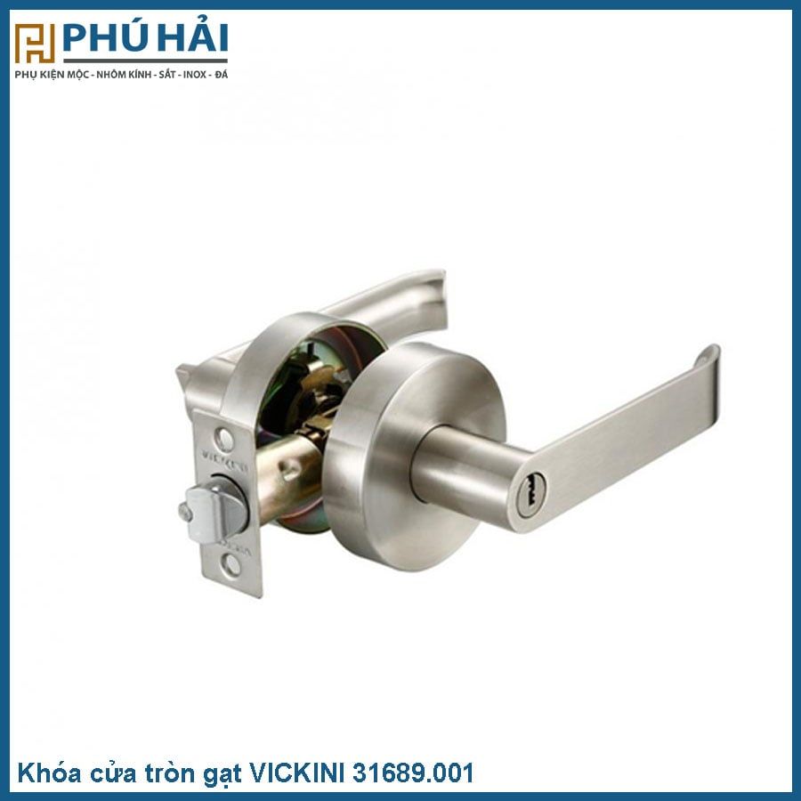  Khóa cửa tròn gạt VICKINI 31689.001 BSN/SSS inox mờ 