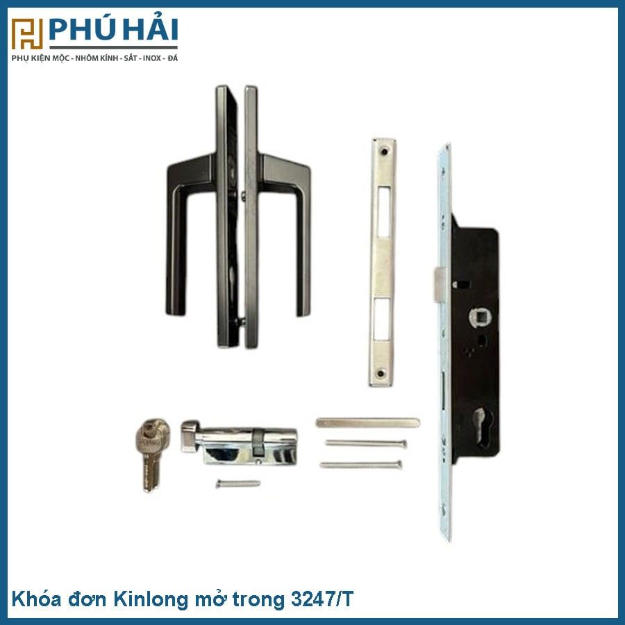  Khóa đơn Kinlong xám mở trong 3247/T (chính hãng) 