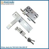  Khóa Jeely hệ 700 SUS 304-200 2F (20B/T) 