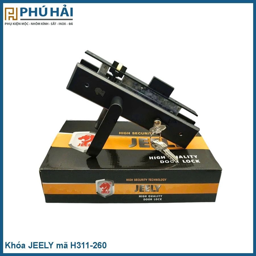  Khóa JEELY mã H311-260 Màu Đen (16b/t) 