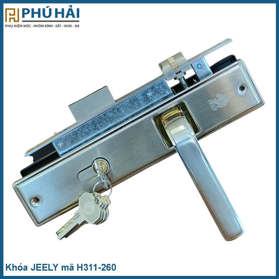  Khóa JEELY mã H311-260 Màu inox (16b/t) 