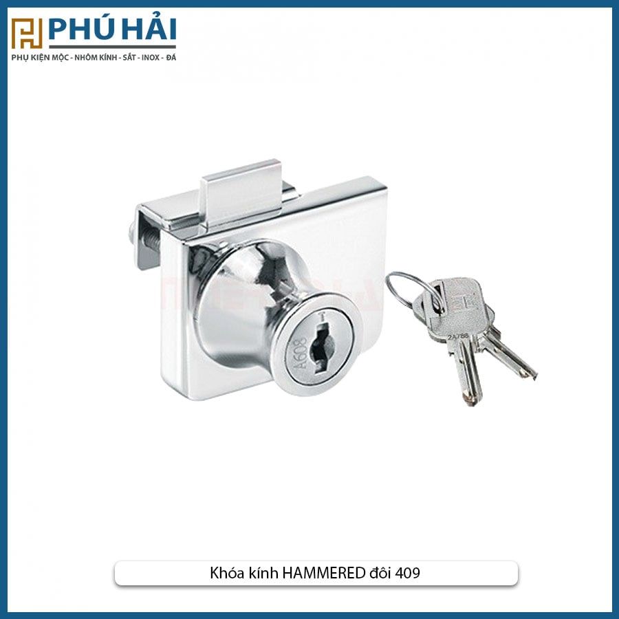  Khóa kính HAMMERED đôi 409 