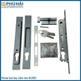  Khóa lùa tay nắm âm màu đen EURO 