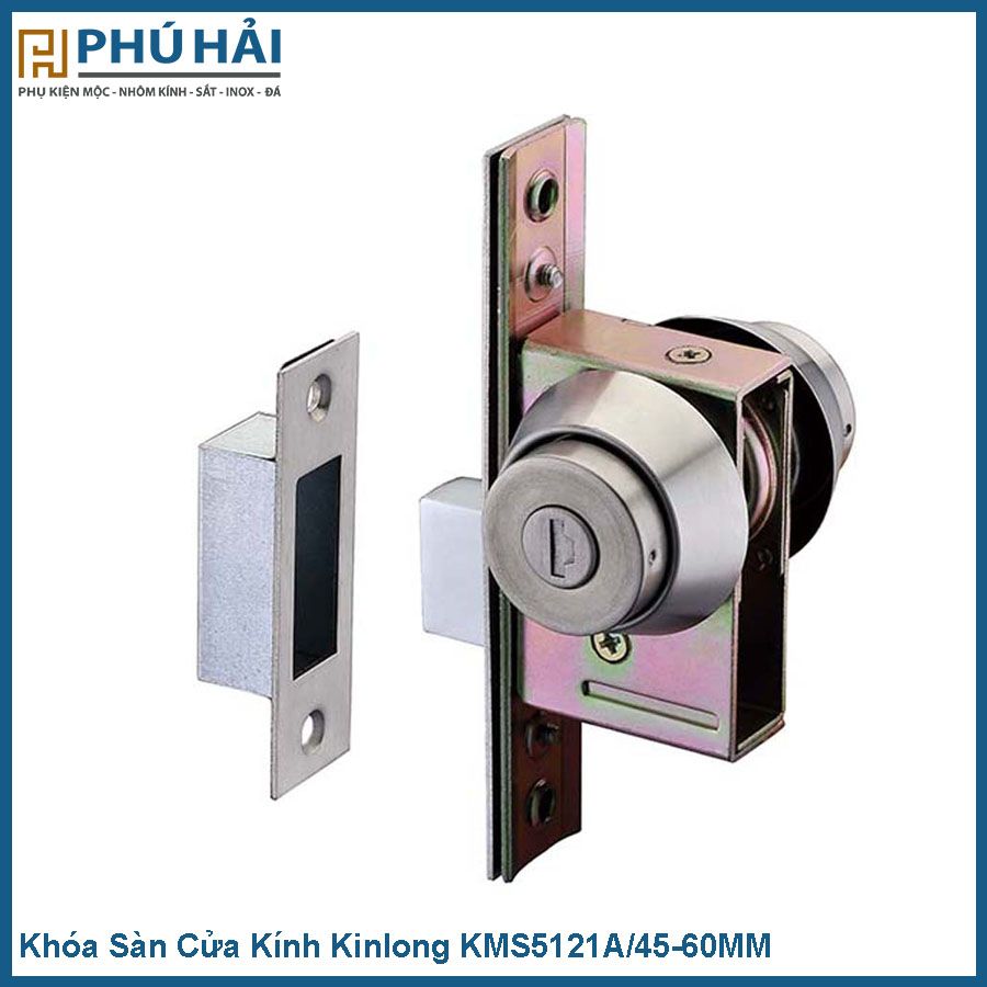  Khóa Sàn Cửa Kính Kinlong KMS5121A/45-60MM chính hãng 