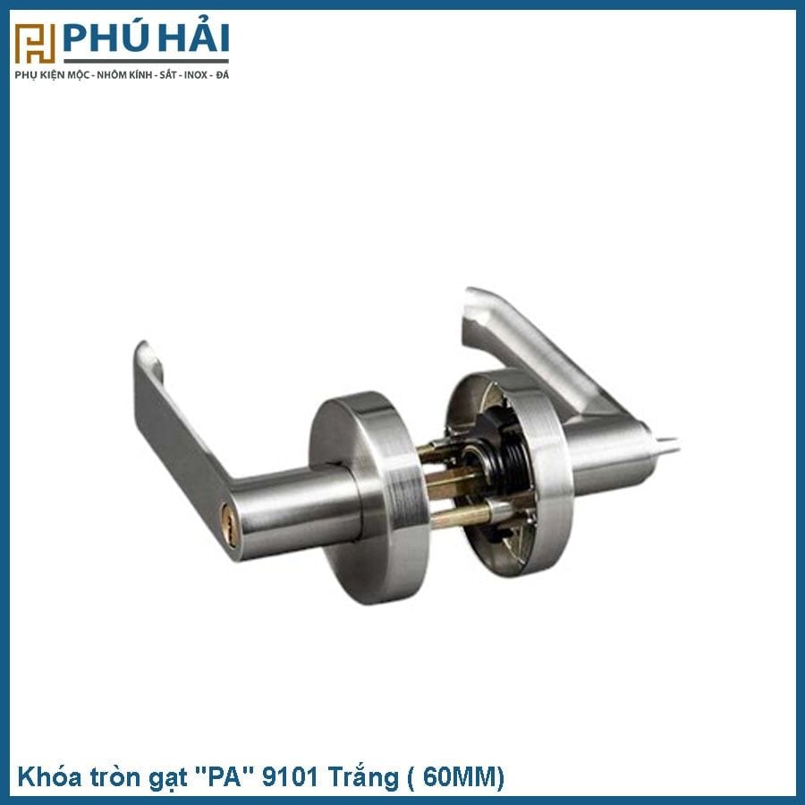  Khóa Tròn gạt "PA" 9101 Trắng ( 60MM) 