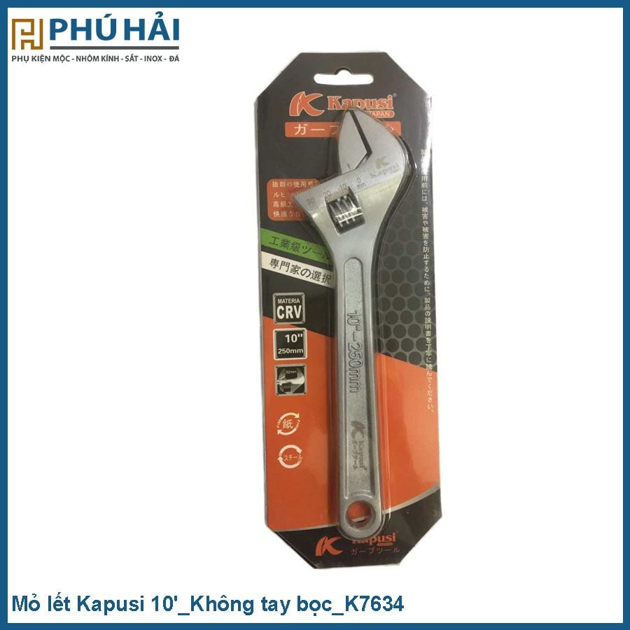  Mỏ lết Kapusi 10'_Không tay bọc_K7634_5C/H 