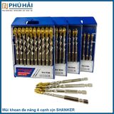  Mũi khoan đa năng 4 cạnh xịn SHANKER 8ly 