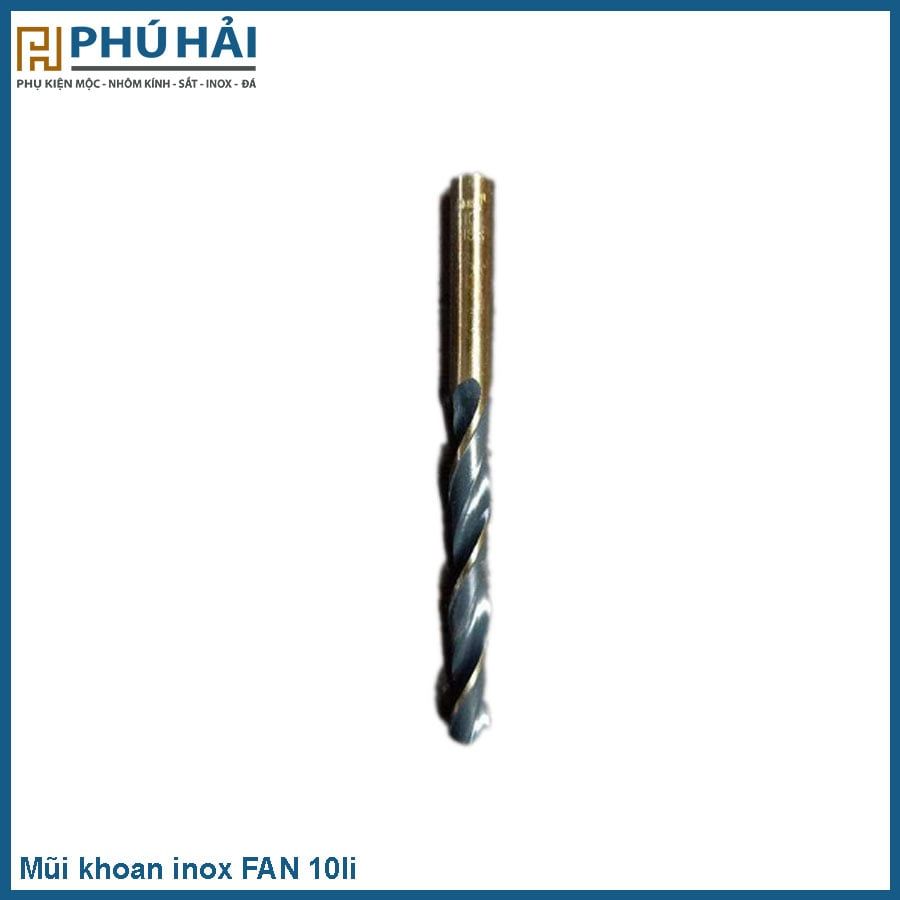  Mũi khoan inox FAN 10li 