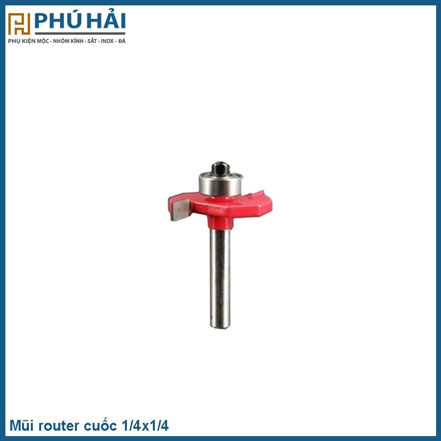  Mũi Router cuốc 1/4x1/4 