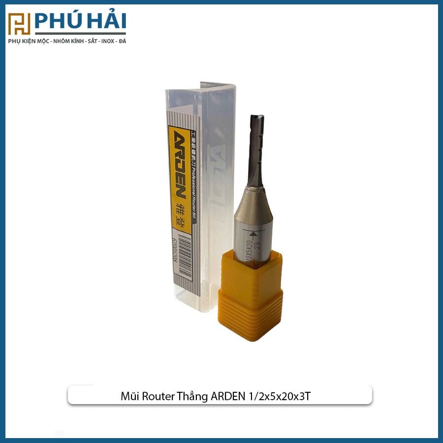  Mũi Router Thẳng ARDEN 1/2x5x20x3T 