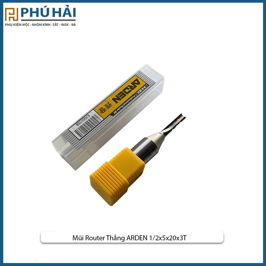  Mũi Router Thẳng ARDEN 1/2x5x20x3T 
