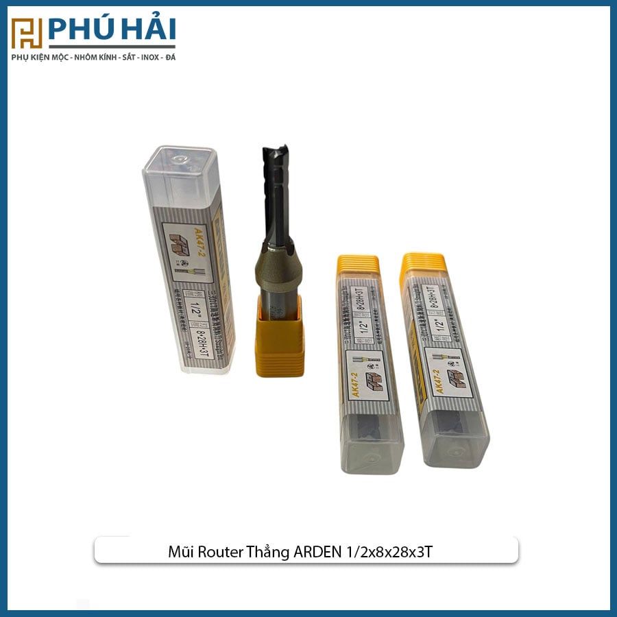  Mũi Router Thẳng ARDEN 1/2x8x28x3T 