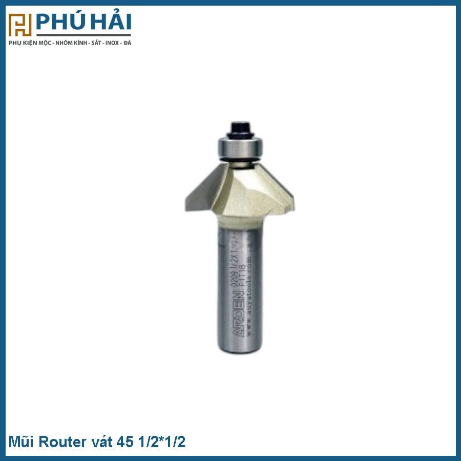  Mũi Router vát 45 1/2*1/2 
