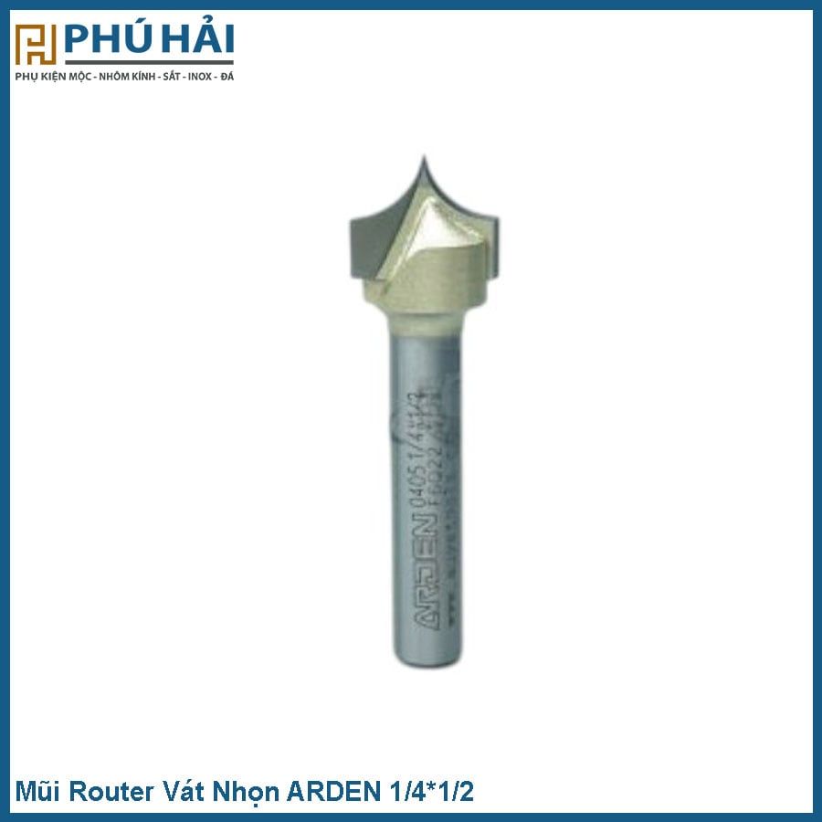  Mũi Router Vát Nhọn ARDEN 1/4*1/2 