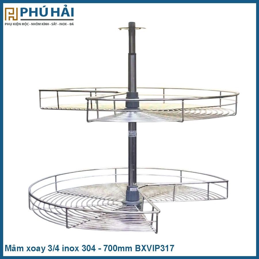  Mâm xoay 3/4 inox 304 -700mm BXVIP317 