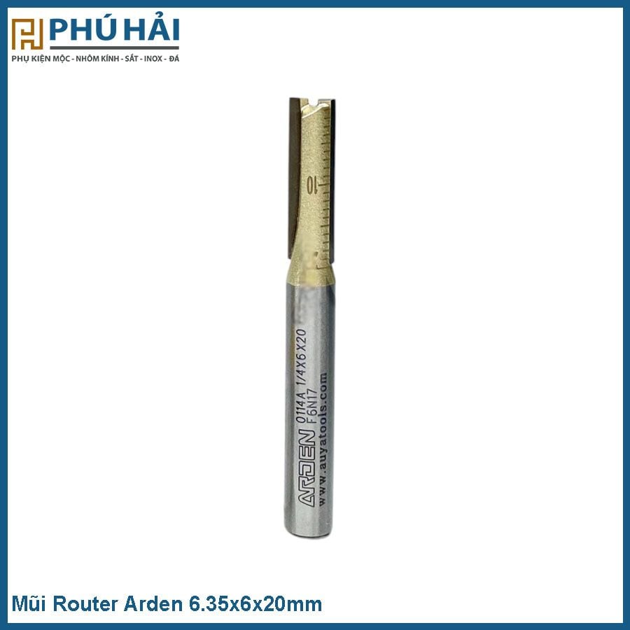  Mũi router arden cốt 6.35x6x20mm 