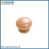  Núm tủ gỗ dẹt không viền trung 