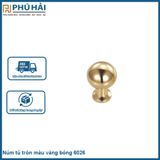  Núm tủ tròn màu vàng bóng 6026 