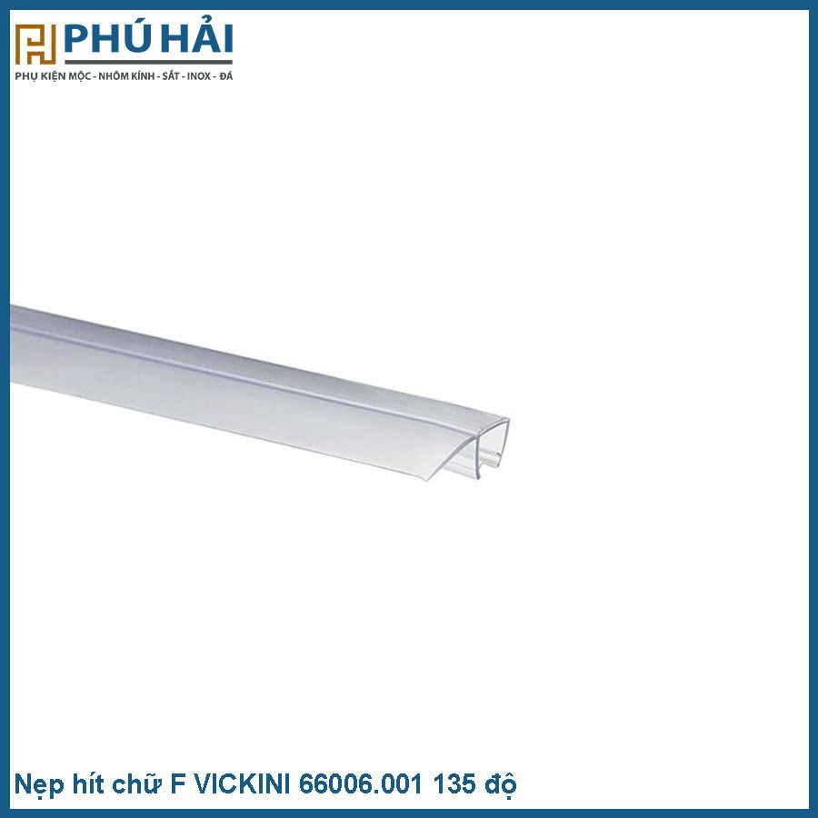  Nẹp hít chữ F VICKINI 66006.001 2200mm 135 góc độ trắng 