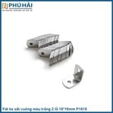  Pát ke sắt vuông màu trắng 2 lỗ 16*16mm P1616-P1616 (100Cái/Bịch) 