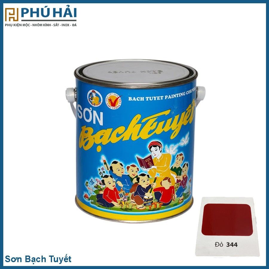  Sơn BẠCH TUYẾT Đỏ 344-0.4kg (18lon/thùng) 