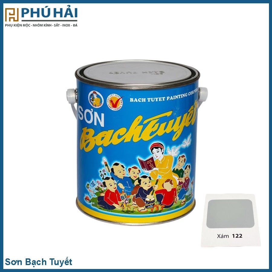  Sơn BẠCH TUYẾT xám 122-0.8kg 