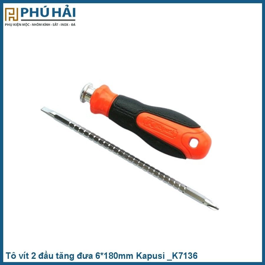  Tô vít 2 đầu tăng đưa 6*180mm Kapusi _K7136 