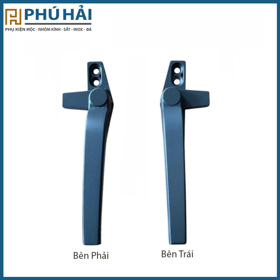  Tay nắm cửa sổ HAMMERD Xám XingFa 2 lỗ vít phải nhôm cỏ 