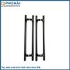 Tay nắm cửa kính lệch tâm màu đen inox 304 phi 38 * 6T