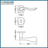  Tay Nắm Gạt Cửa Phòng Hafele 903.92.686 