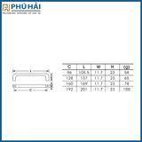  Tay nắm tủ A7387 vàng 96 ( Hộp 50 cái) 