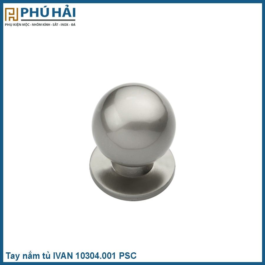  Tay nắm tủ IVAN 10304.001 PSC trân châu crom mờ 