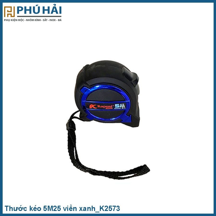  Thước kéo 5M25 ĐEN viền XANH_K2573_12C/H 