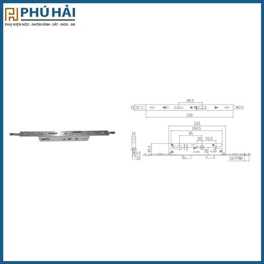  Thân Khoá Đa Điểm 3H 