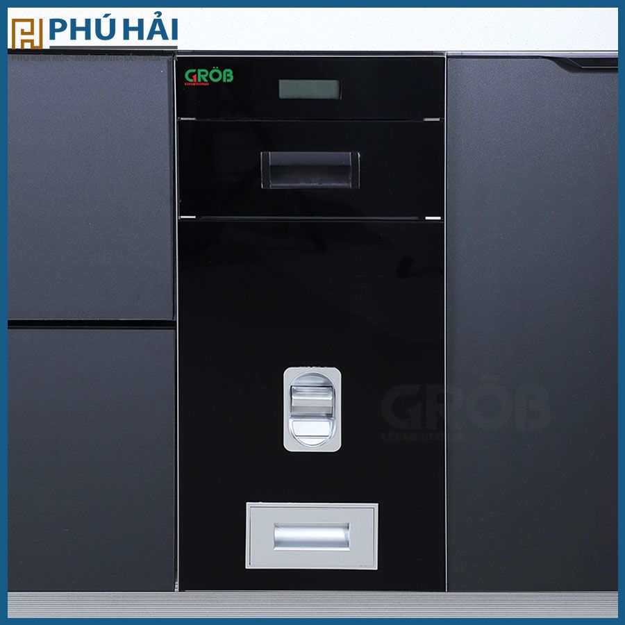  Thùng gạo mặt gương nút nhấn điện tử RBE-300B 