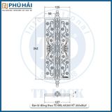  Bản lề đồng thau TD BBL-68260 KT 260x8ly 