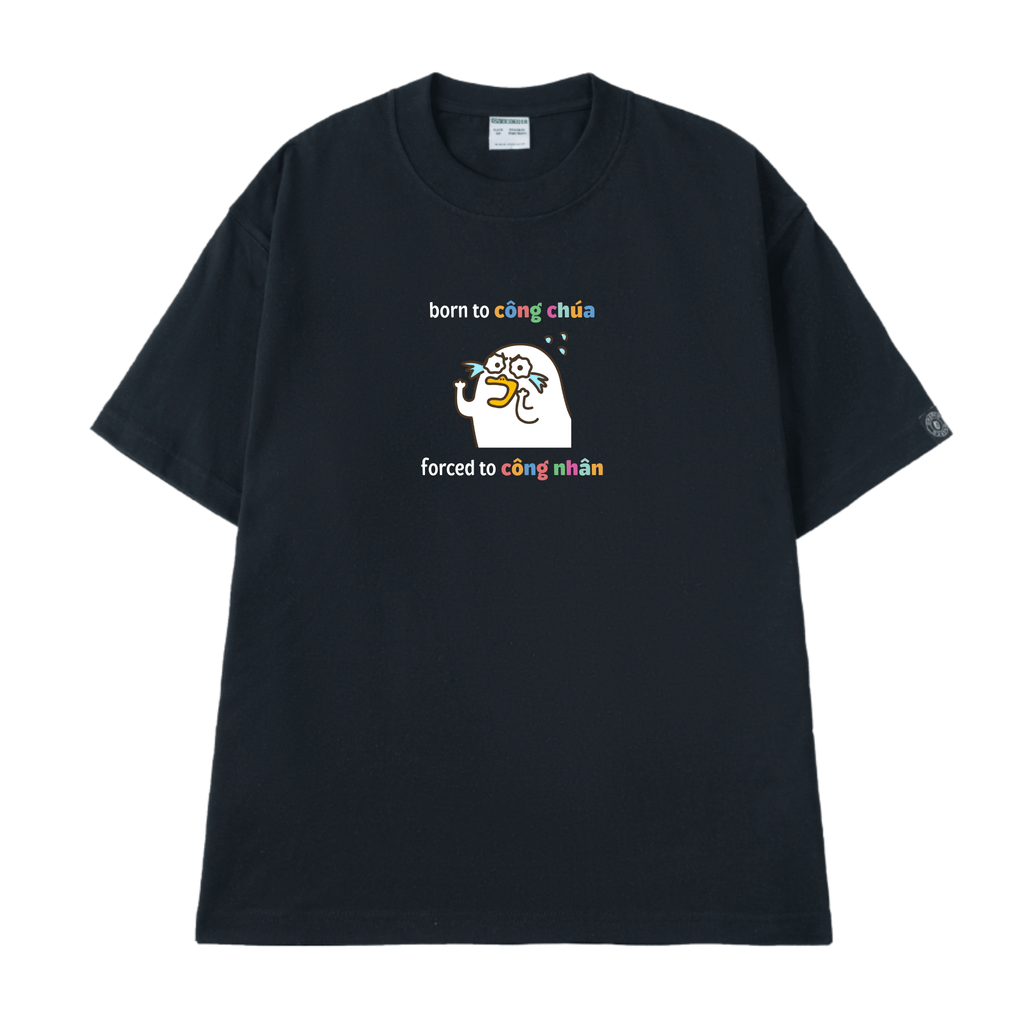 Áo Thun Unisex Born To Công Chúa - O1A232