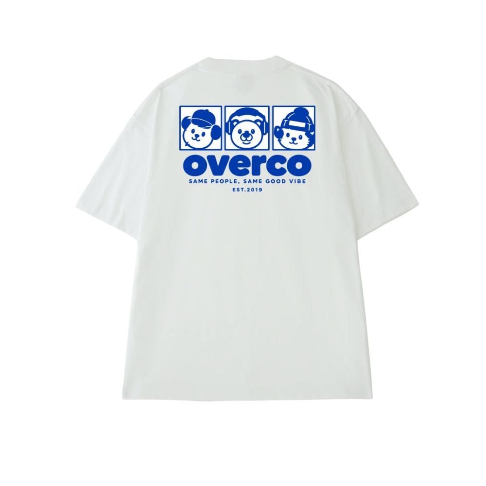 Áo Thun Unisex 3 Gấu Bear Vibes Overco - O1A280