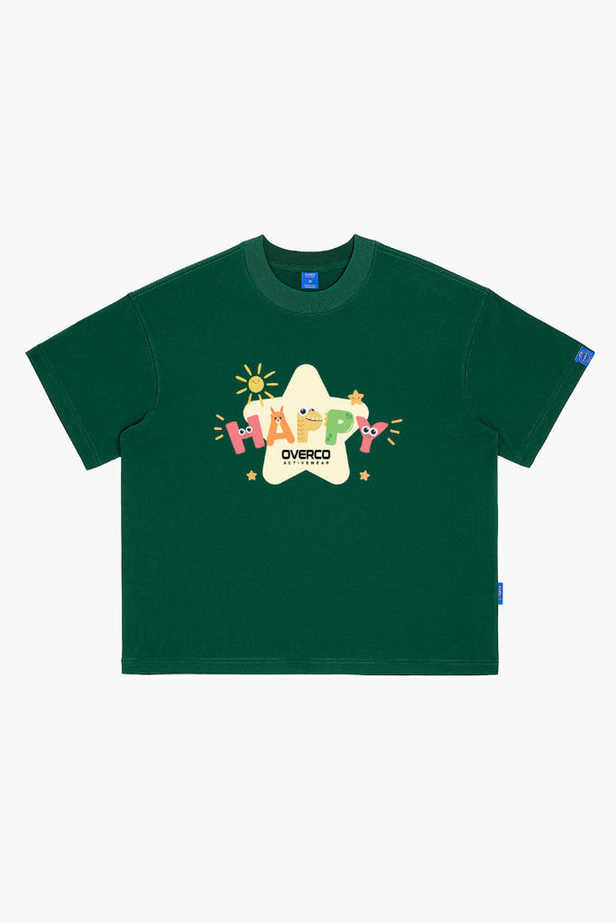 Áo Thun Boxy Happy Overco - O6A38