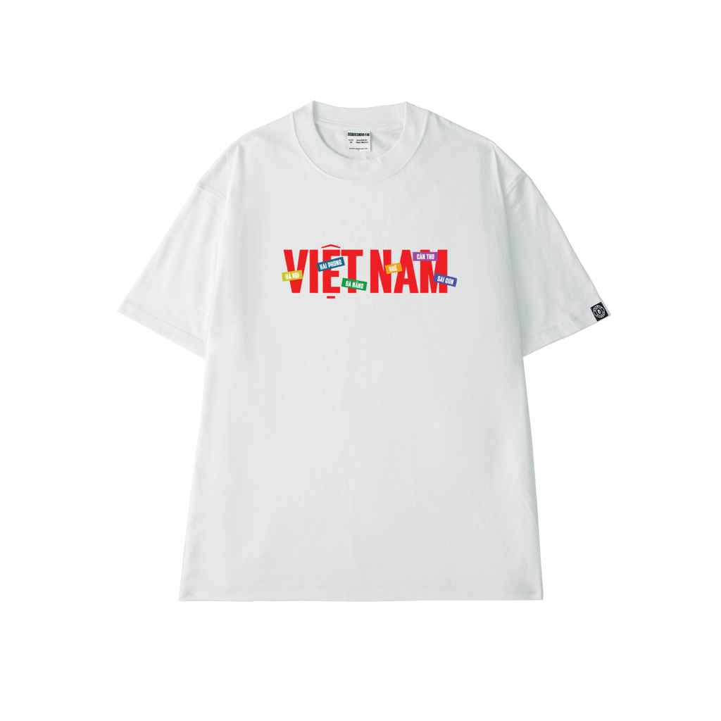 Áo Thun Cotton Unisex Việt Nam 6 Tỉnh Thành - O1A158