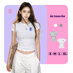Áo Thun Borip Ngắn Tay Blue Rope Charm Logo - OV-TSW005-IN10